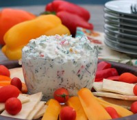 Creamy Triple Pepper & Kale Dip//The Spicy RD