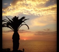 sunset at la jolla cove