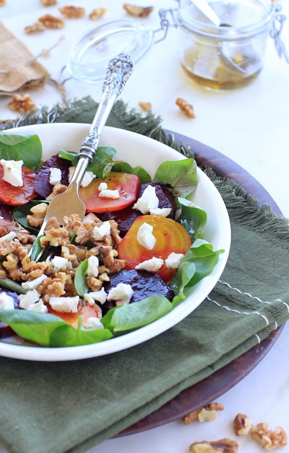 Roasted Beet Salad with Goat Cheese & Toasted Walnuts Roasted Beet Salad with Goat Cheese & Toasted Walnuts