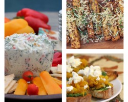 Super Bowl Snacks~Kale Dip, Rosemary Parmesan Fries, & Pumpkin Pesto Bruschetta