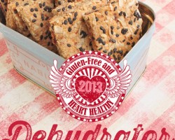 Onion & Sun Dried Tomato Almond Crackers #glutenfree #vegan