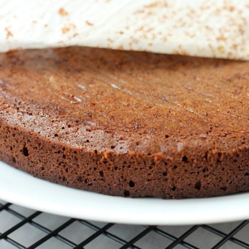 Gluten Free Chocolate Cake with Brown Sugar Icing & Almonds
