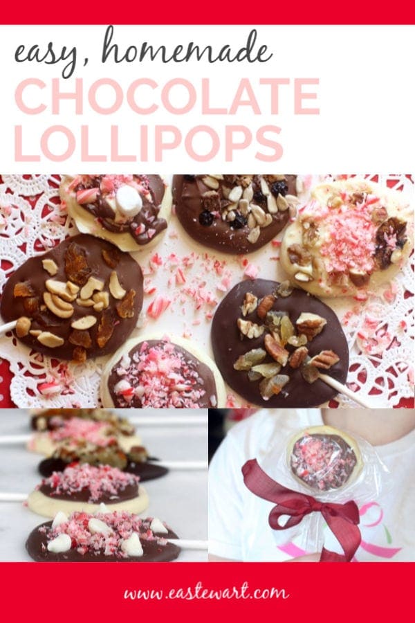 Easy, homemade Chocolate Lollipops! These are so fun to make for the holidays. Get the kids involved and make some for yourself, and to give as Christmas gifts to friends and family. They are gluten free & vegetarian with vegan and low FODMAP options. #christmas #candy #holidaygifts #kidfriendly #glutenfree #vegan #dessert #lowfodmap
