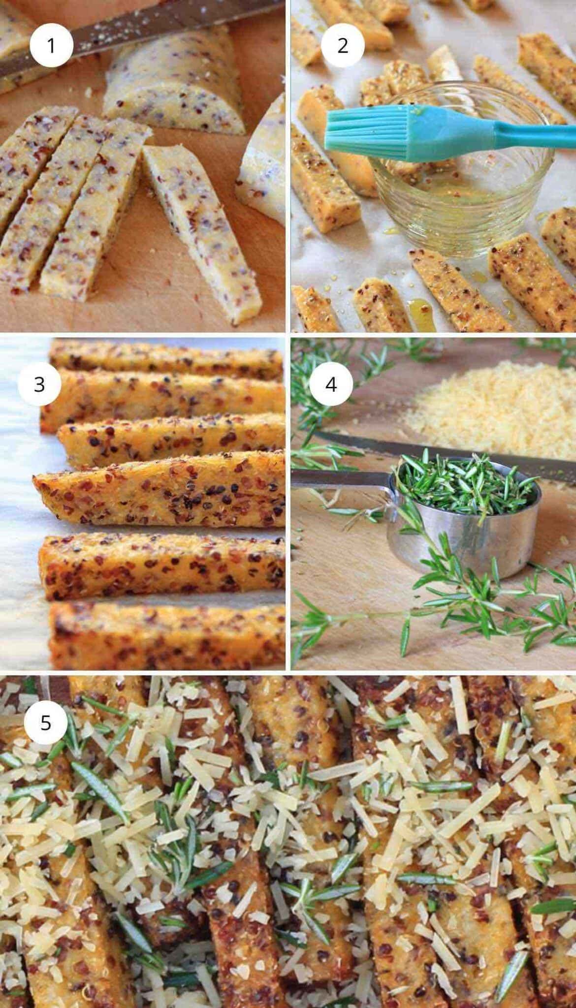 Easy Polenta Fries with Rosemary & Parmesan