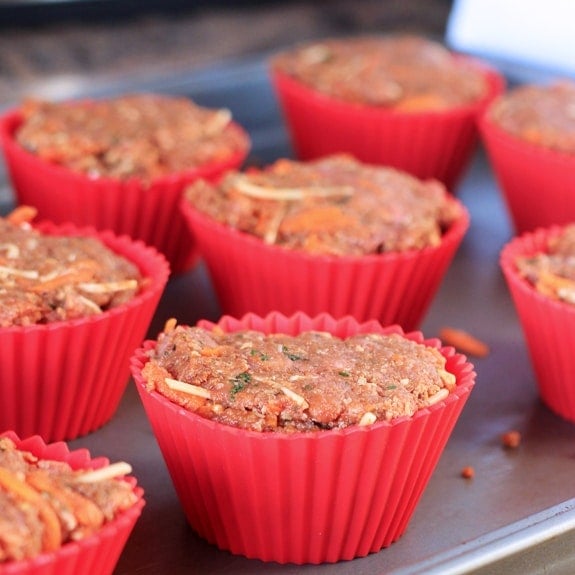 meatloaf muffins in silicon molds