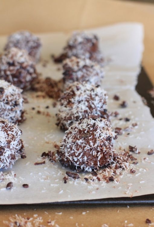 Recipe ReDux "Raw" German Chocolate Cake Balls