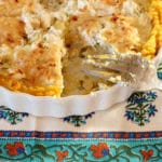 Artichoke Rosemary Tart with Polenta Crust