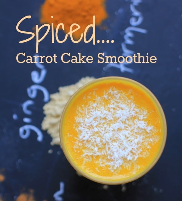 Spiced Carrot Cake Smoothie//The Spicy RD