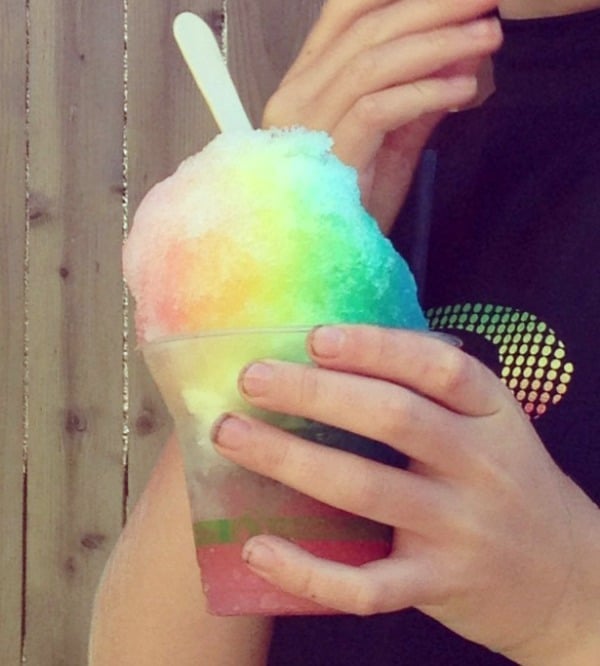 Shaved Ice at Aloha Deli & Ice Cream in Hawi, Hawaii