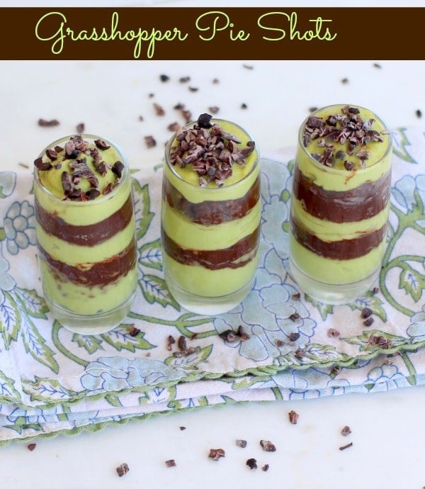 grasshopper pie shots // the spicy rd
