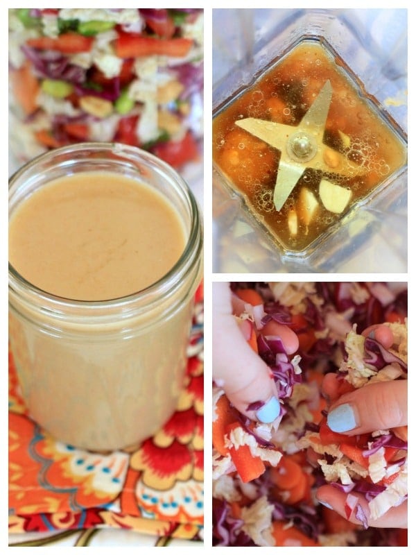 Crunchy Asian Chopped Salad with Peanut Dressing