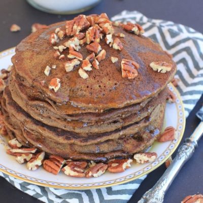 These homemade Gluten Free Gingerbread Pancakes and Gingerbread Pancake Mix will spread delicious cheer throughout anyone's kitchen this holiday season, and all year long!