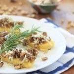 Mushroom Sausage Polenta Bruschetta