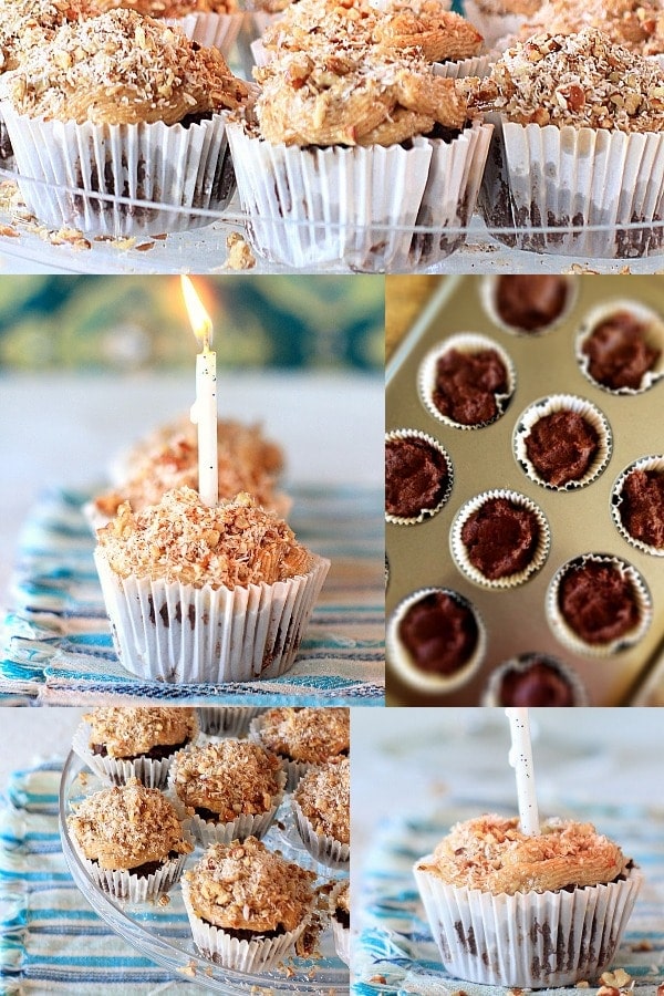 erman Chocolate Brownie Cupcakes with Homemade Caramel Frosting