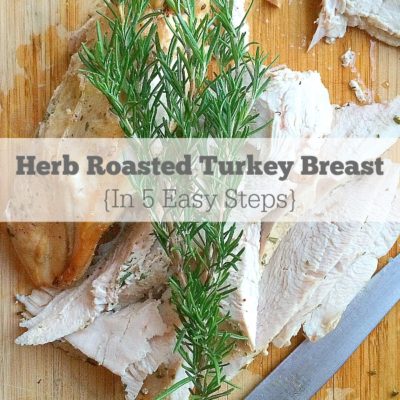Easy Roast Turkey Breast w/ Fresh Rosemary and Thyme in 5 Simple Steps | Recipe is gluten free, paleo, and low FODMAP @thepsicyrd