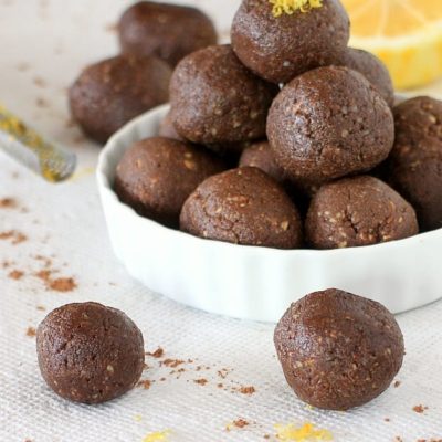 Cocoa Lemon Energy Bites