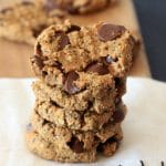 Cookies for breakfast! Oatmeal Peanut Butter Chia Chocolate Chip Breakfast Cookies {gluten-free, vegan, low FODMAP}