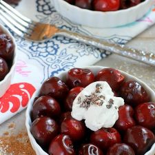Healthy enough to eat for breakfast, and decadent enough to eat for dessert! Coconut Chocolate Cherry Macadamia Nut Mini Pies {raw, vegan, gluten-free, grain-free, paleo}