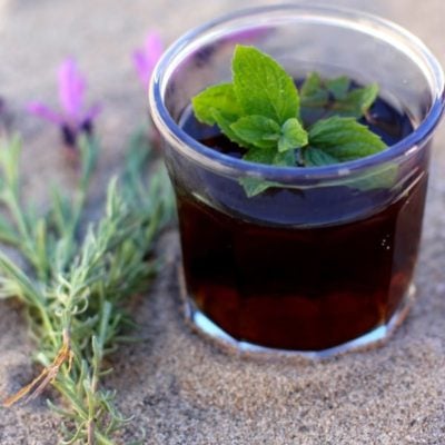 Unsweetened and delicious, this Lavender Mint Iced Tea is a healthy and refreshing way to stay hydrated all summer long!