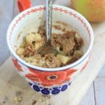 Chai Spiced Gluten-Free Apple Pie Mug Cake~a healthy breakfast, snack, or dessert in less than 10 minutes!