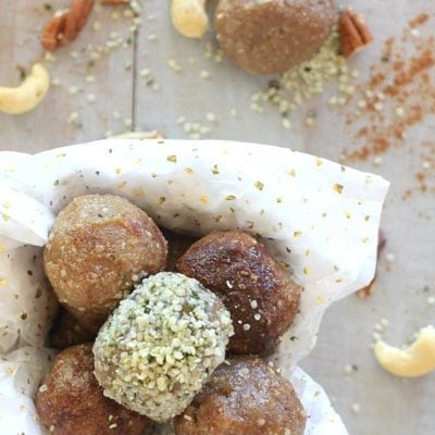 These Low Carb No-Bake Nutty Caramel Energy Bites are insanely delicious, and, bonus, a little bit healthy too!