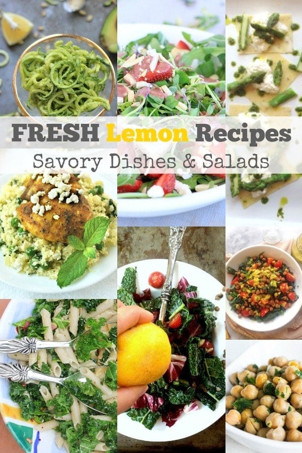 When life gives you lemons, make these fresh and healthy lemon recipes! | Savory Dishes and Salads