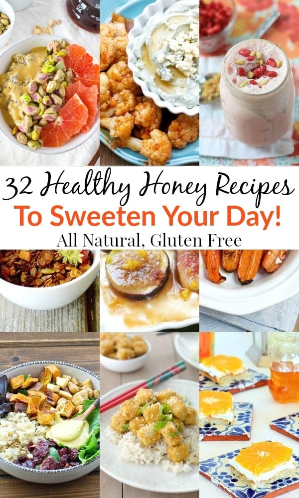 You can thank the bees for these 32 healthy honey recipes that are sure to sweeten your day. Pin your favorites, both sweet and savory, so you can start experimenting with all-natural honey in the kitchen!