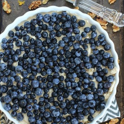 No Bake Blueberry Lemon Ice Cream Pie
