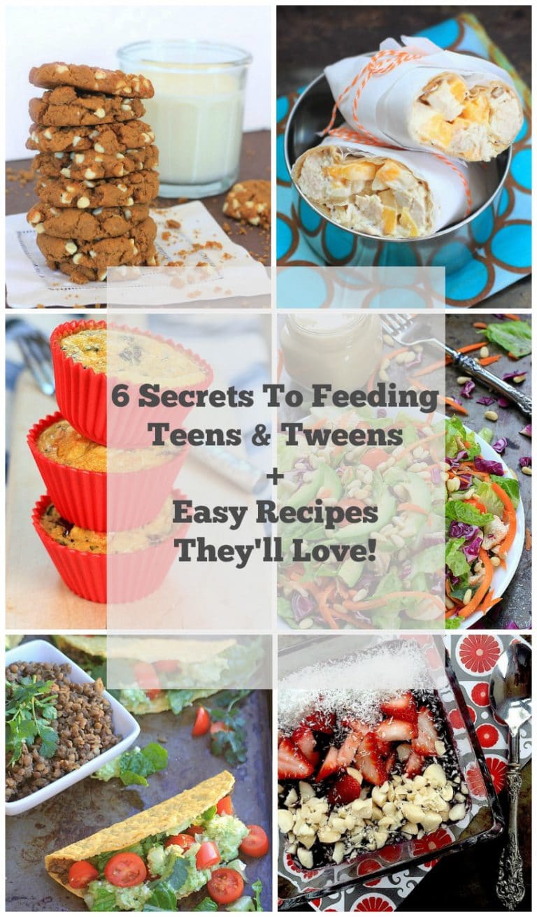 6 Secrets to Feeding Teens & Tweens + Easy Recipes They'll Love! | Get expert tips and teen/tween approved recipes @thespicyrd www.eastewart.com