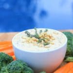 Healthy Queso Dip with Broccoli, Bell Peppers, and Parmesan Cheese #Sponsored | Gluten Free, Vegetarian, and Grain Free Recipe @thespicyrd