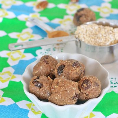 Cinnamon Raisin. Pecan Oatmeal Cookie Dough Bites | Vegan and Gluten Free