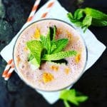 You'll love this powerhouse superfood smoothie made with ruby red grapefruit, fresh mint, & resveratrol reds. | Recipe at EA Stewart, The Spicy RD
