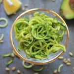 Zucchini Noodles with Avocado Pesto