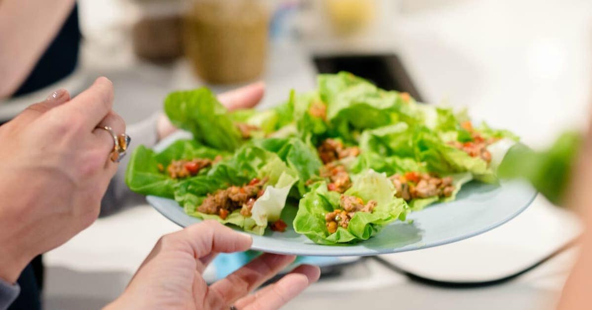 Turkey Lettuce Wraps w/ Lentils & Hoisin Sauce. So Healthy Turkey Lettuce Wraps w/ Lentils & Hoisin Sauce. So Healthy
