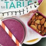 Wild Blueberry Smoothie with Pineapple, Cardamom, & Vanilla Lavender Sugar