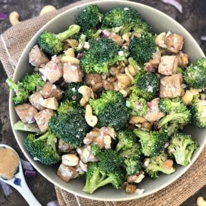 Healthy Broccoli Salad with Raisins