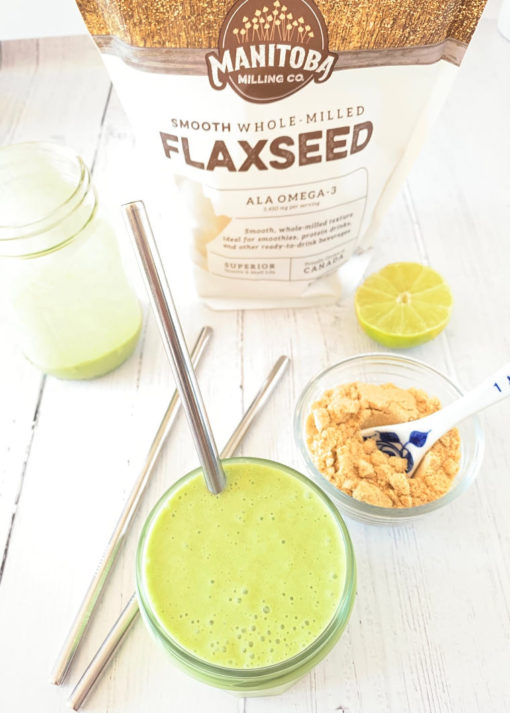 Tropical Green Flaxseed SmoothieHealthy & Delicious! EA Stewart, The