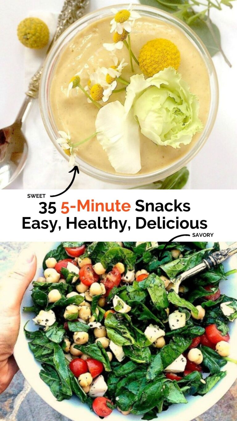 35 Easy Snacks to Make in 5 Minutes-Healthy & Delicious - EA Stewart