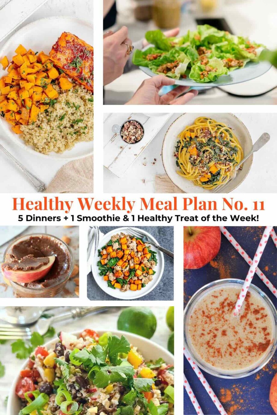 Weekly Healthy Meal Plan with Grocery List #11 - EA Stewart, The Spicy RD
