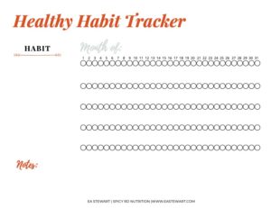 healthy habit tracking
