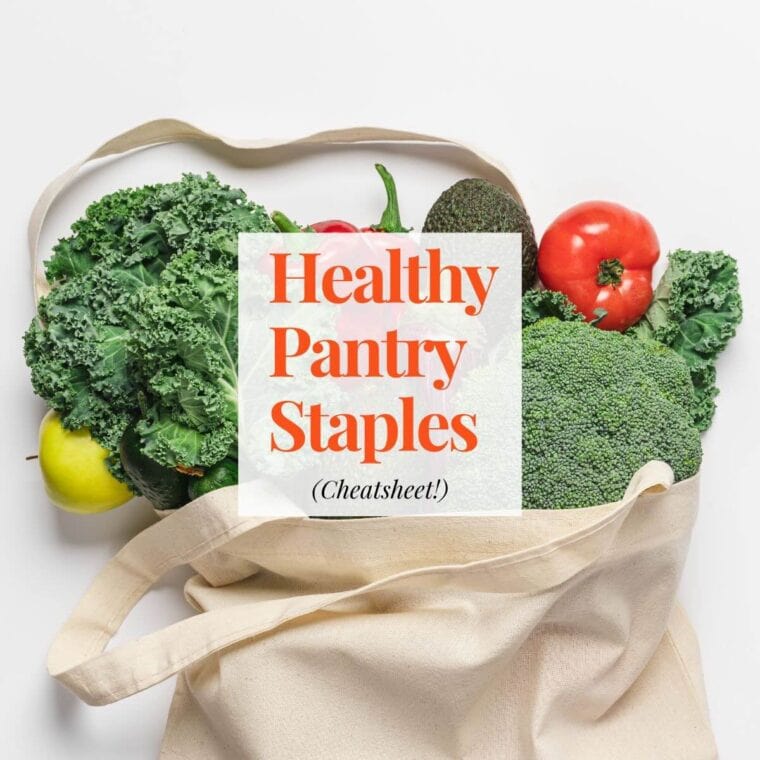 Healthy Pantry Staples Cheatsheet